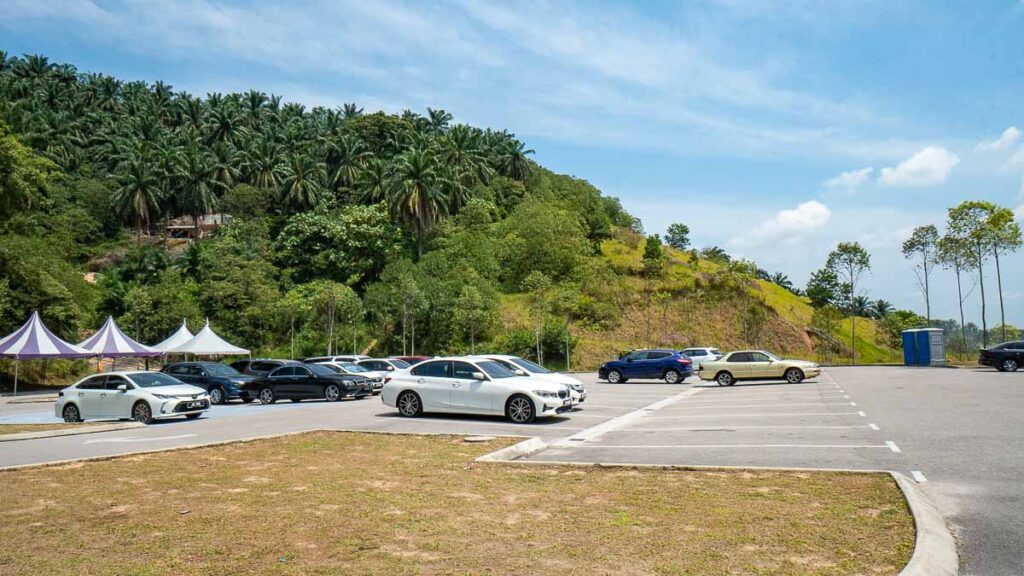 Open air car park near starting point of hike - Kangkar Pulai JB Blue Lake Hiking Guide