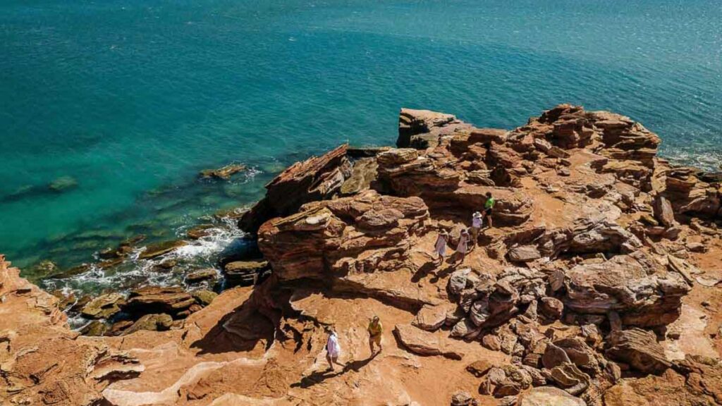 aerial shot of rocks - Things to do in Broome