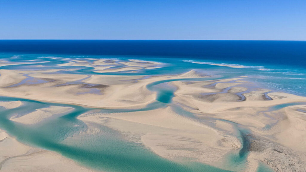 aerial shot of willie creek - Things to do in Broome