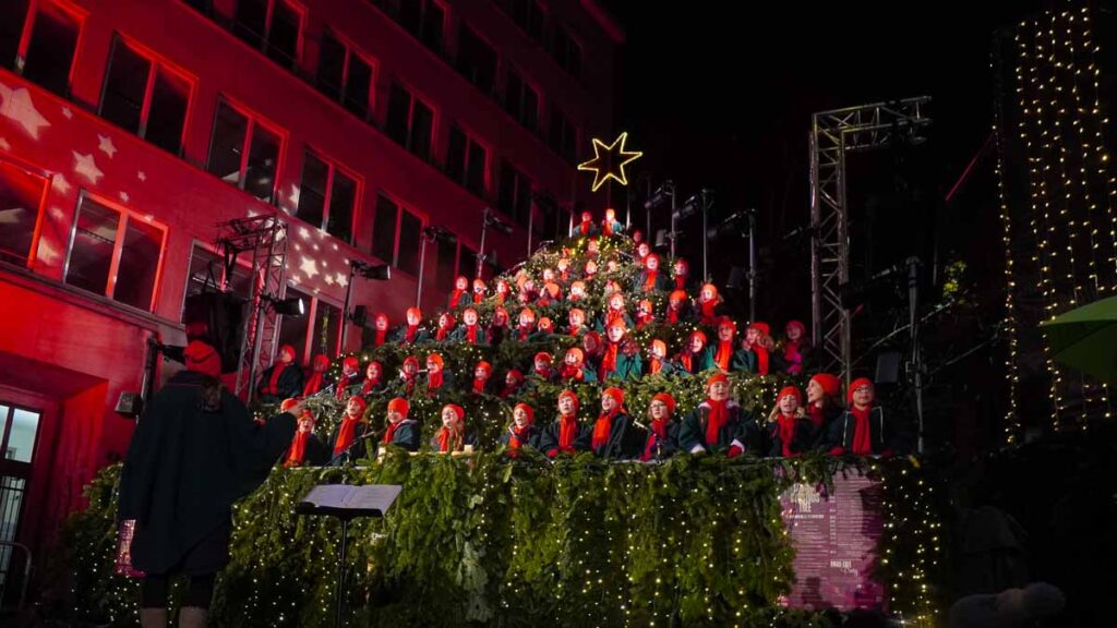 Singing Christmas Tree - Christmas Markets In Zurich