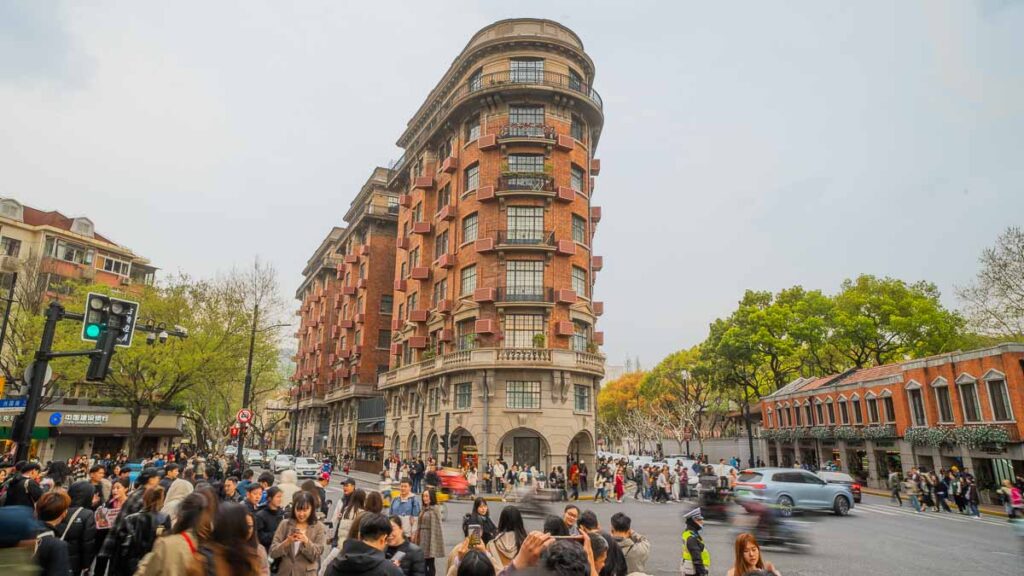 Wide shot of Wukang Mansion - Things to do in Shanghai
