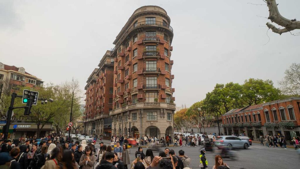 wide shot of Wukang Mansion - Wukang Road