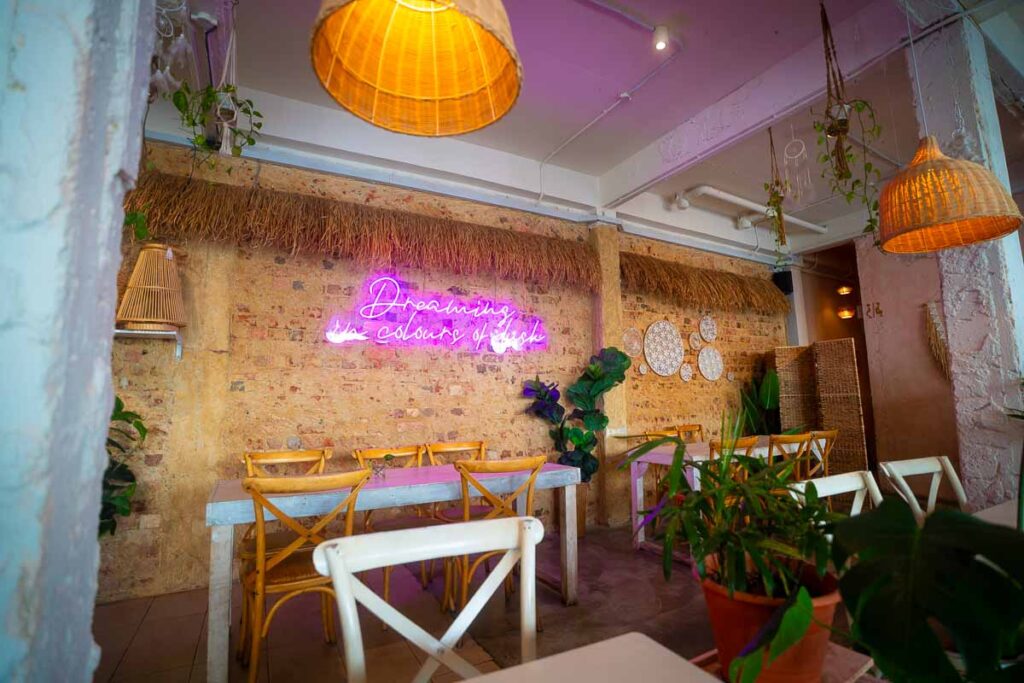 Aesthetic interior of Dusk by Mok Mok cake , KSL Food
