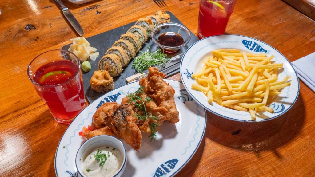 Fish & Chips and Zurich Sushi from Fischers Fritz - Food In Zurich