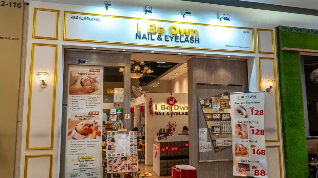 I be own beauty and nail bar JB Mall guide