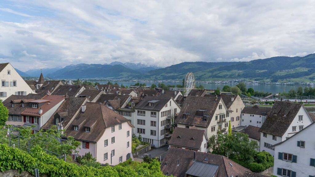 View of Old Town from the Castle grounds - Rapperswil Old Town