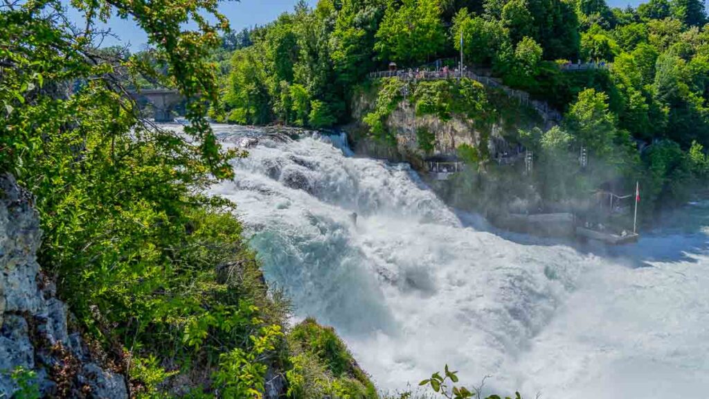 View of Rhine Falls from the Middle Rock - Zurich Attractions
