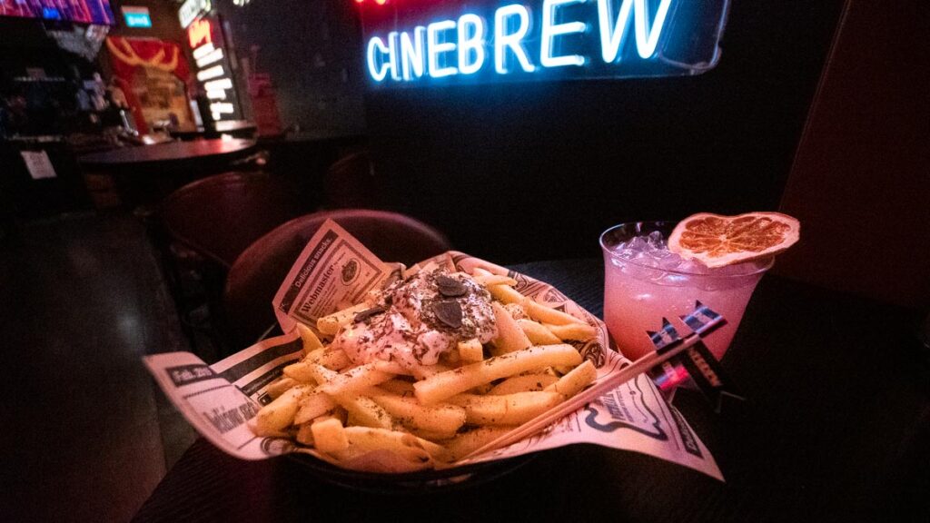 Cinebrew Bar Food - Macao Solo Itinerary