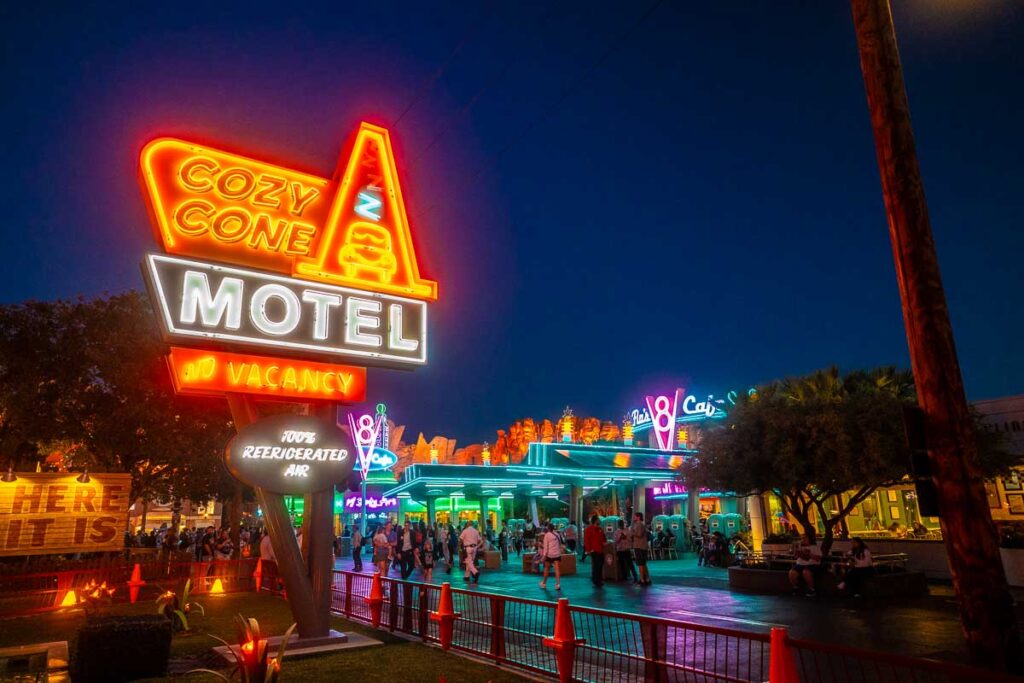 Disney California Adventure Cars Land Neon - Disneyland California