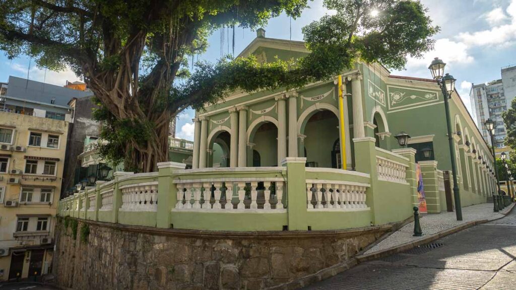 Dom Pedro V. Theatre Green Building - Places to Visit in Macao