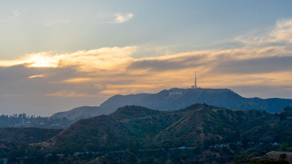 Hollywood sign sunset - Los Angeles Attractions