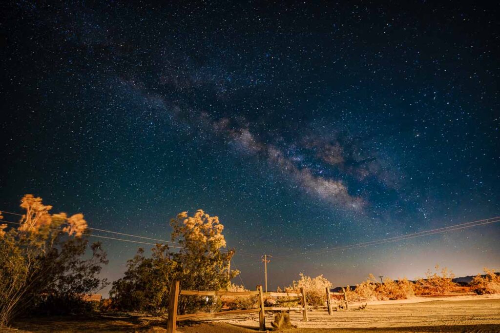 Joshua Tree National Park Stargazing Milkyway - Los Angeles Road trip