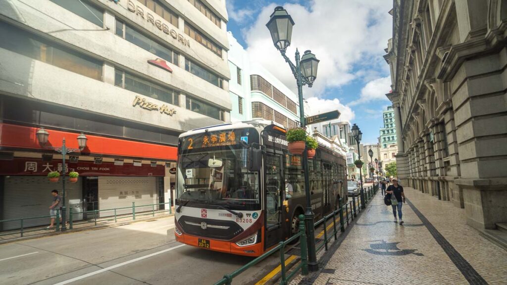 Macao Public Transport Bus - Getting Around Macao