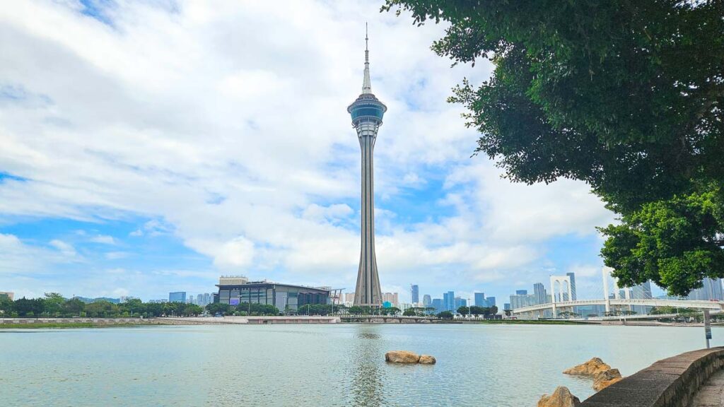 Macao Tower View Along Avenida Da Republica - Macao Solo Itinerary