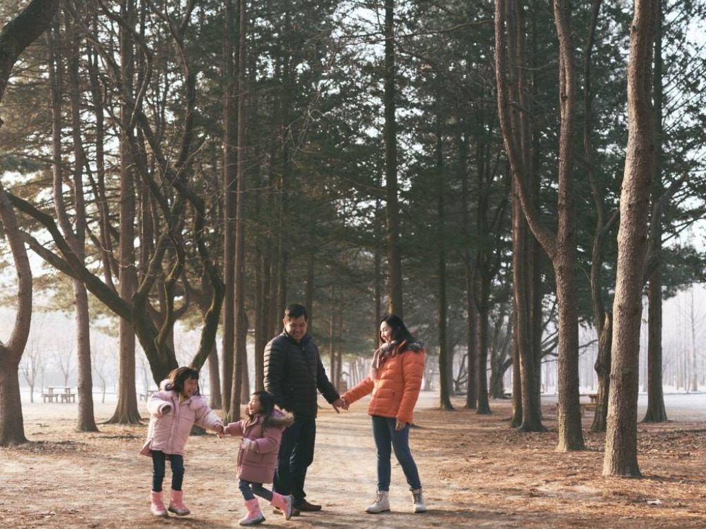 Nami Island Family Photo - AI Travel Planner