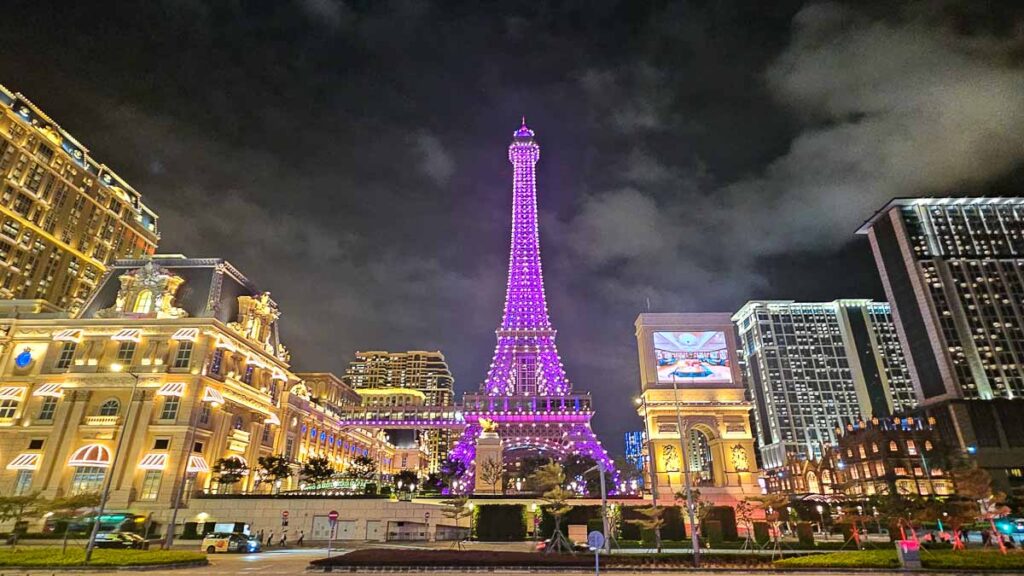 Parisian Eiffel Tower View - Macao Solo Itinerary