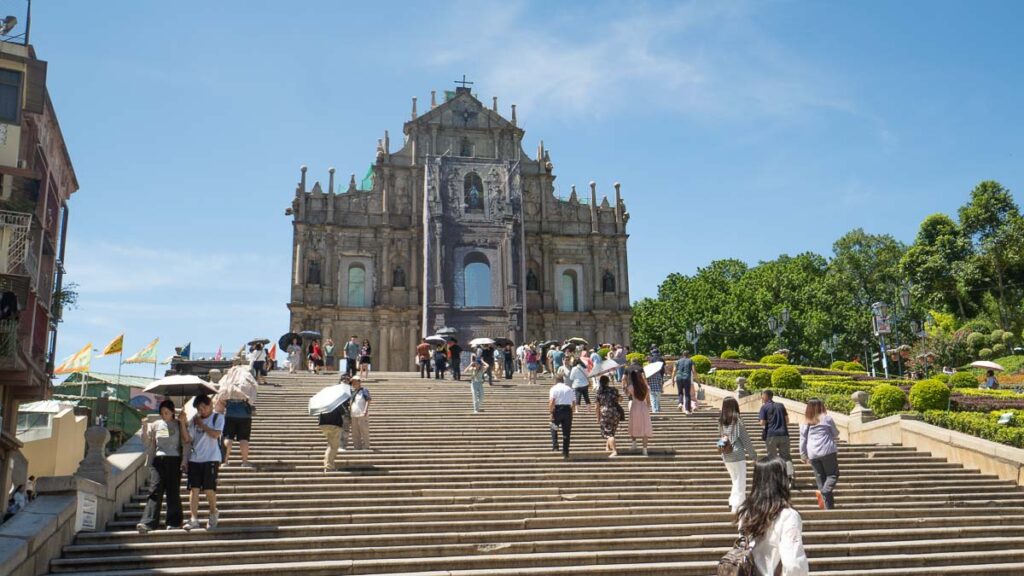 Ruins of St Pauls Steps - Macao Solo Itinerary