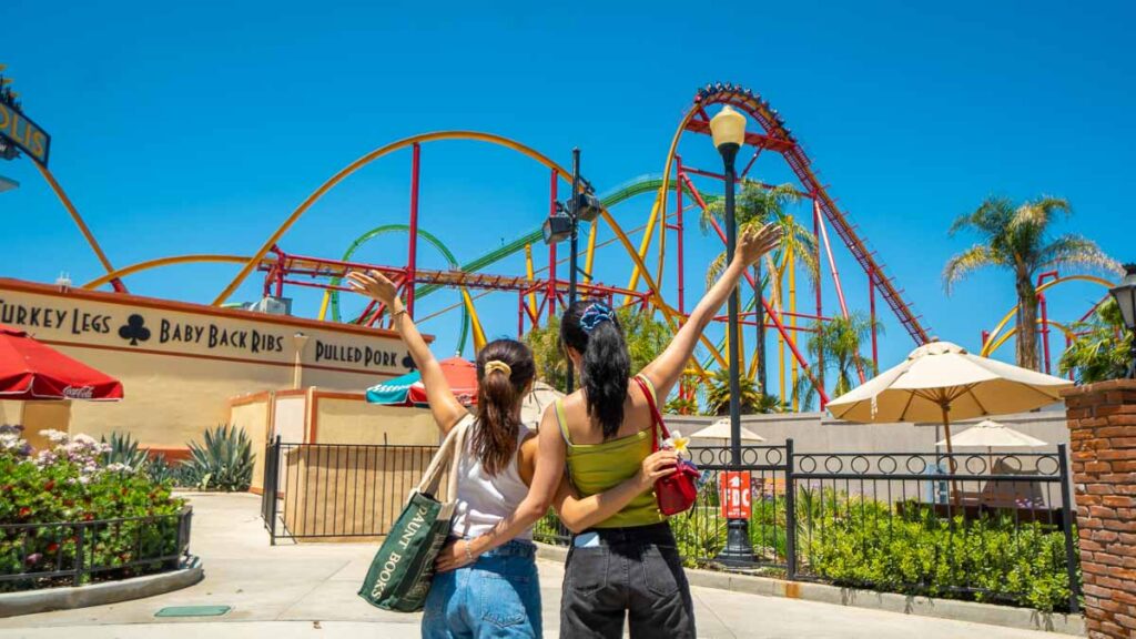 Six Flags Magic Mountain rides - six flags