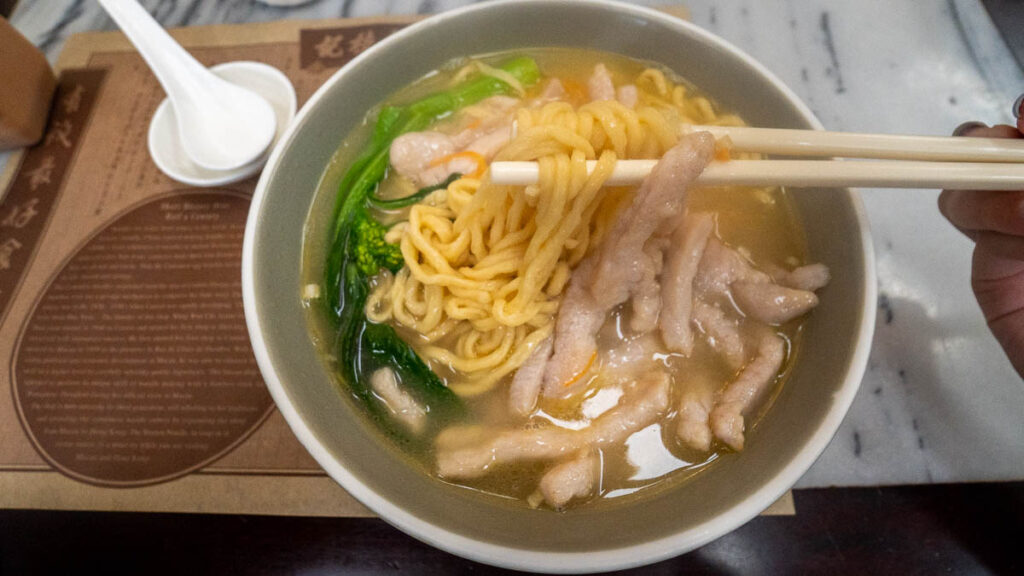 Noodles with Pork at Wong Chi Kei - Things to Eat in Macao