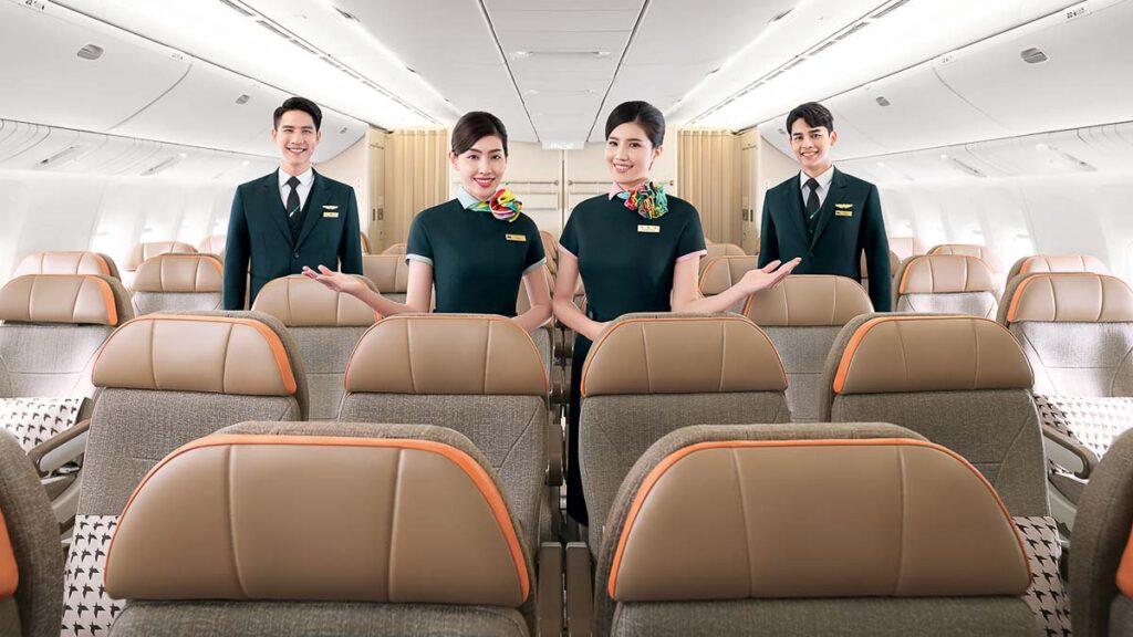EVA Air Crew Smiling - Family-Friendly Things to Do in Taiwan