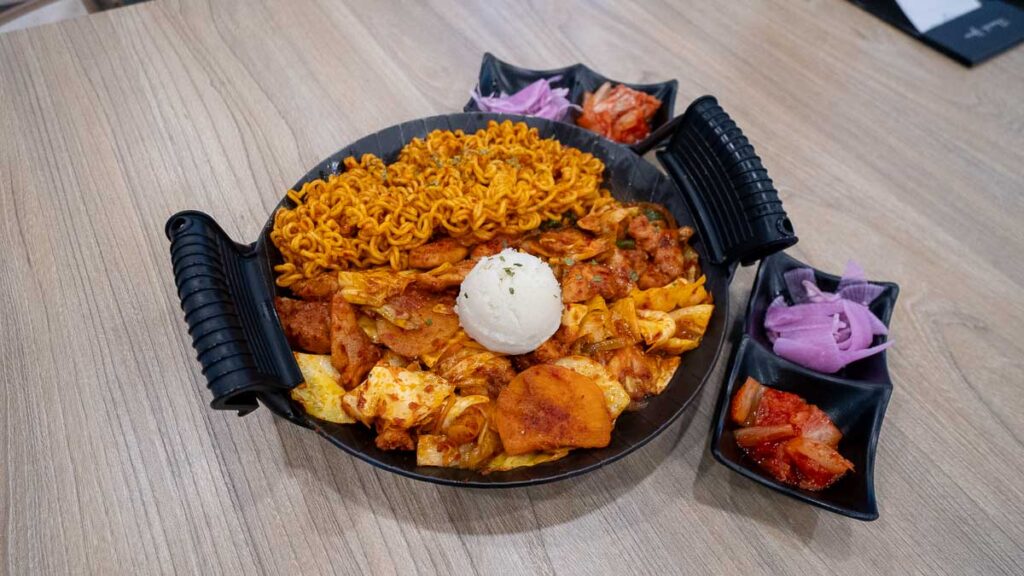 A Plate of Mr Dakgalbi Signature Dish