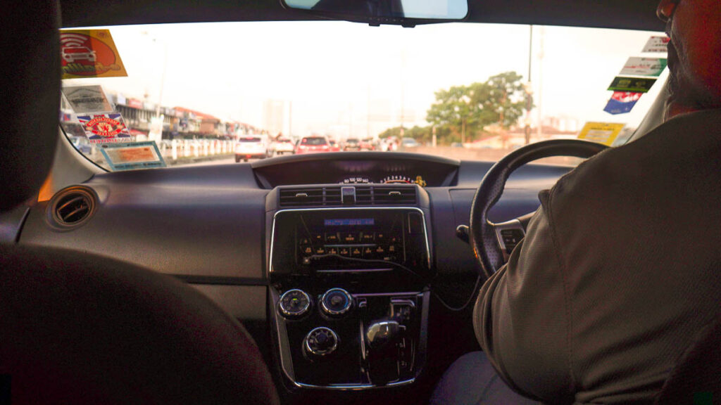 inside of a car