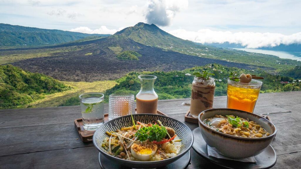 Food with a View at Akasa Specialty Coffee - 3d2n Bali Itinerary