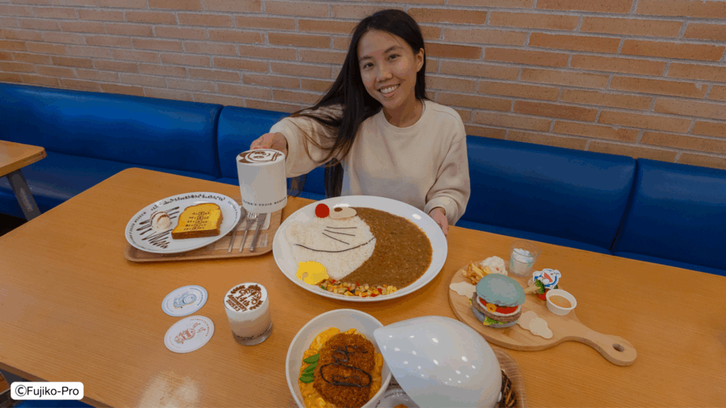 Fujiko-F-Fujio-Museum Cafe with copyright – Hakone Itinerary 