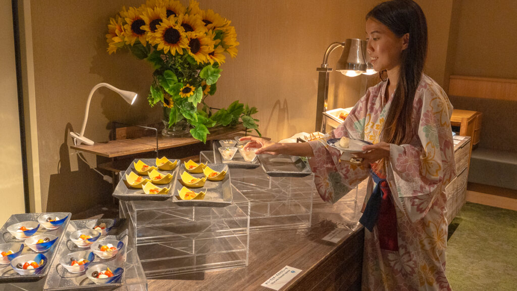 Hakone Yutowa buffet spread – Hakone Itinerary