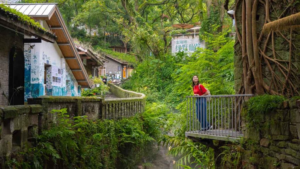 Girl at Jingangbei Ancient Village - Chongqing Itinerary