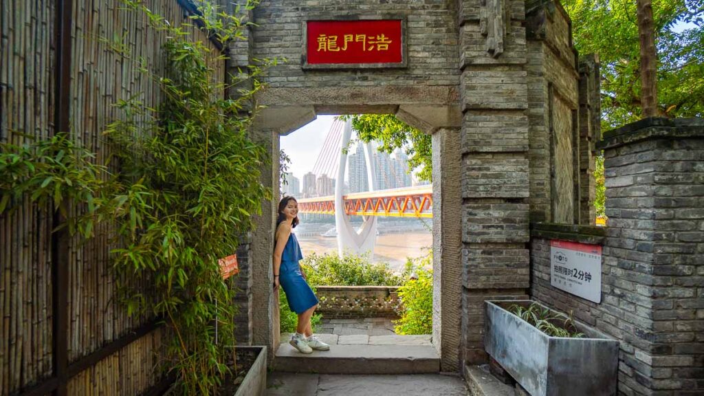 Girl at Longmenhao Old Street - Chongqing Itinerary