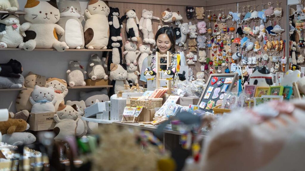 Girl Shopping at Mountain City Alley - Things to do in Chongqing