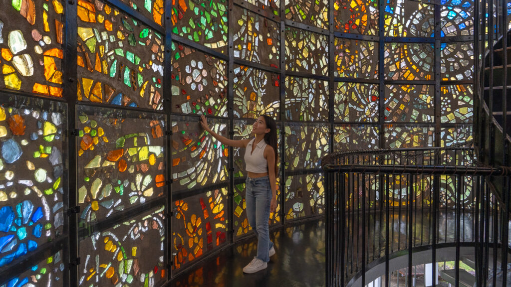 Stained glass tower Hakone Open Air Museum – Hakone Itinerary