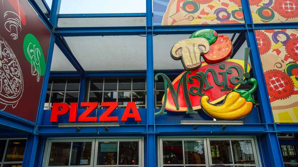 Exterior of Pizza Mania restaurant - Things to do in Legoland Malaysia