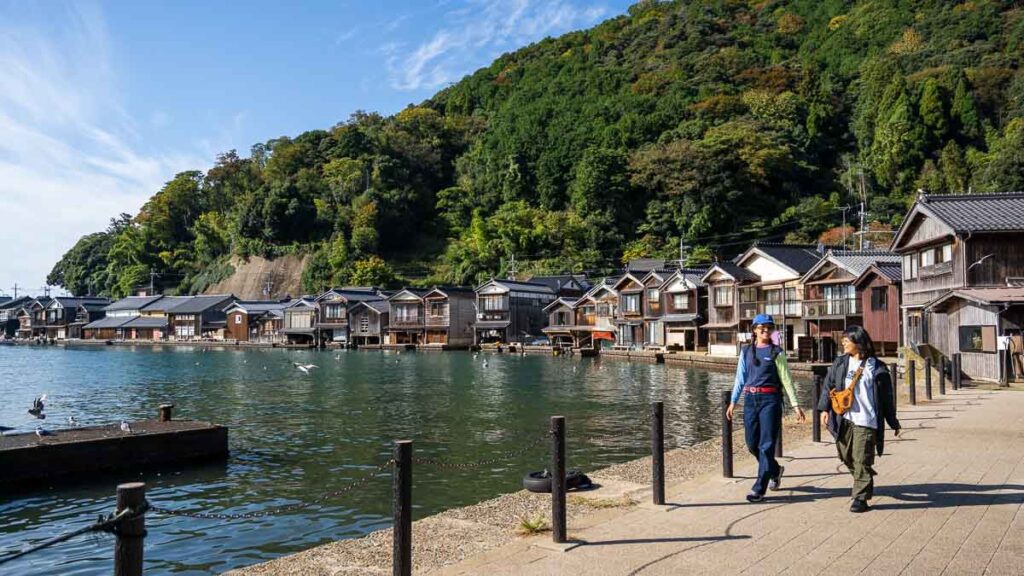 Girls walking in Ine Fishing Village - Kyoto by the Sea cities