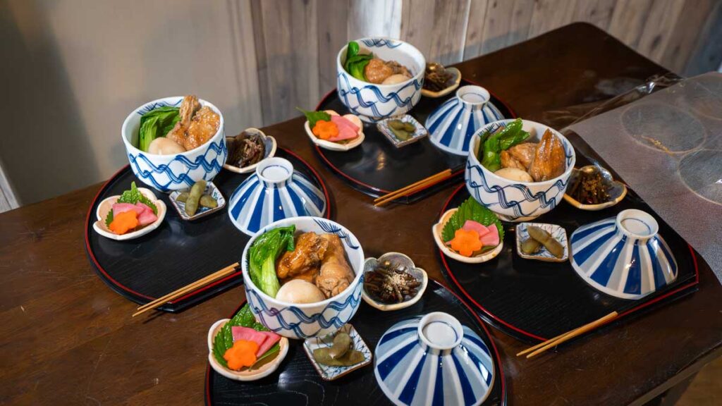 Medicinal dishes prepared for lunch at Soyu-an Ayabe - Kyoto by the Sea food