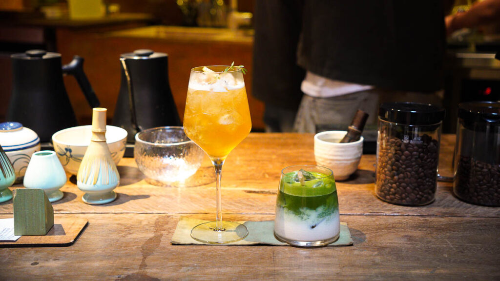 2 drinks on a countertop - Best HCMC Cafes