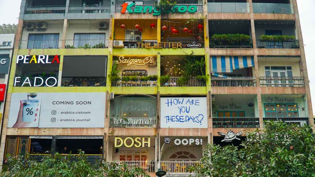 Exterior of a building - Best HCMC Cafes