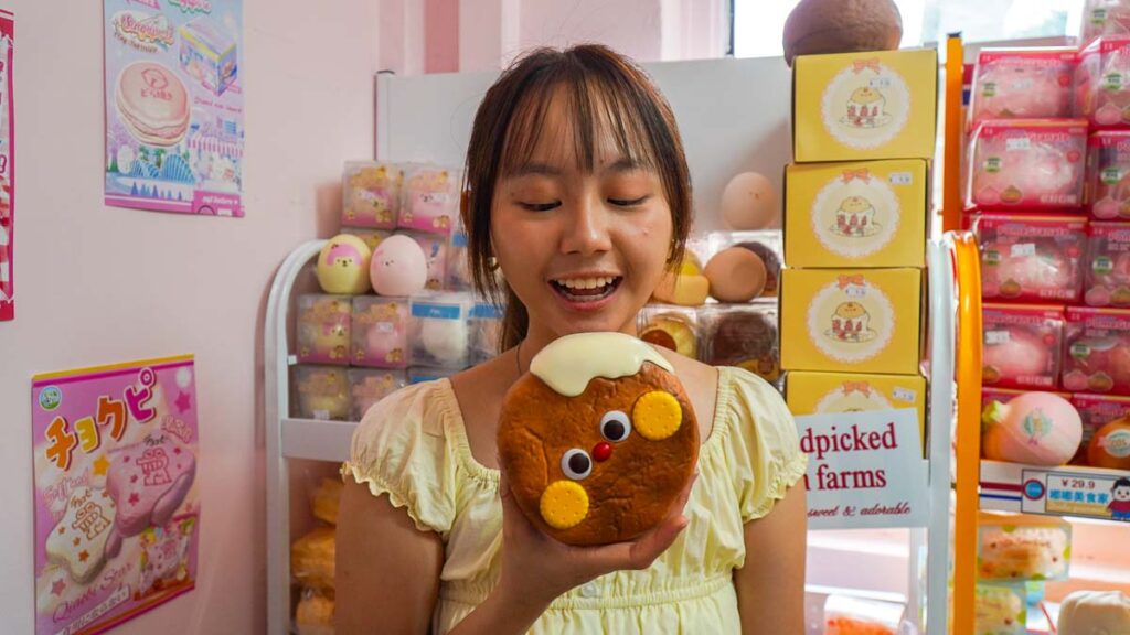 Girl Holding Squishy - Pearl's Hill Terrace Singapore