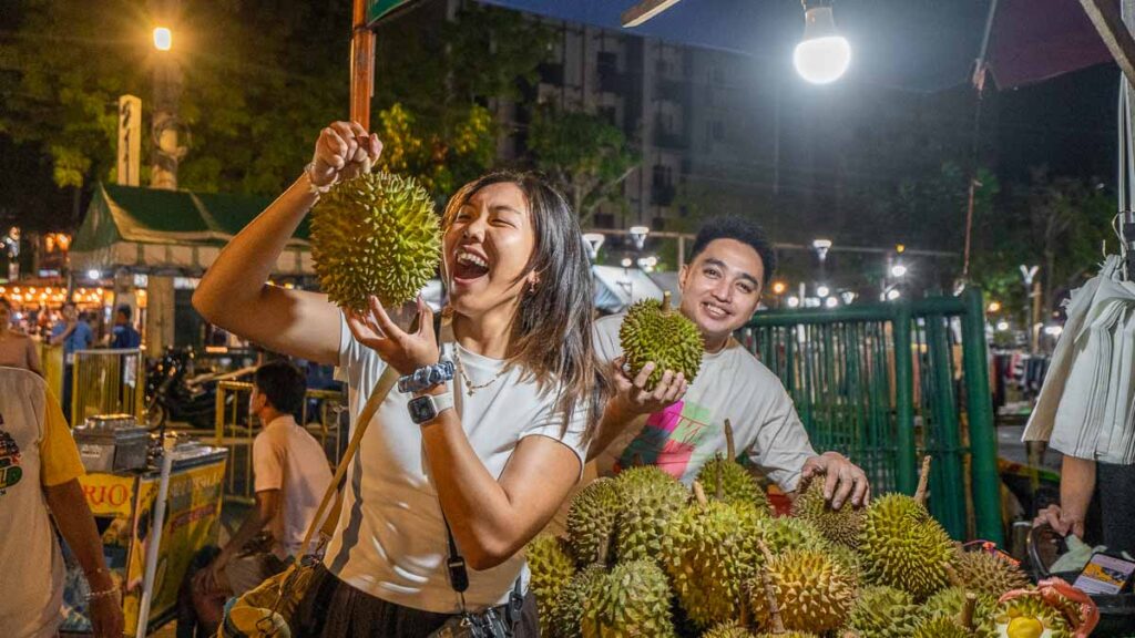 Durian Fruit Stall at Roxas Night Market - Davao Attractions