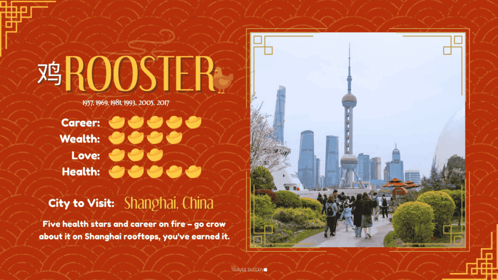 Reading for Rooster - Destinations to Go Based on Your Zodiac Sign in the Year of the Horse 2026