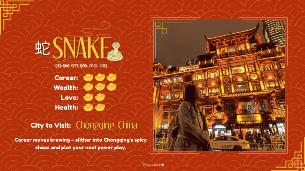 Reading for Snake - Destinations to Go Based on Your Zodiac Sign in the Year of the Horse 2026