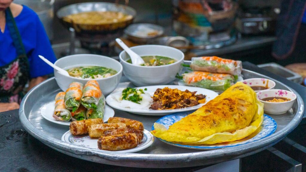 A table full of food - Ho Chi Minh City Budget Itinerary