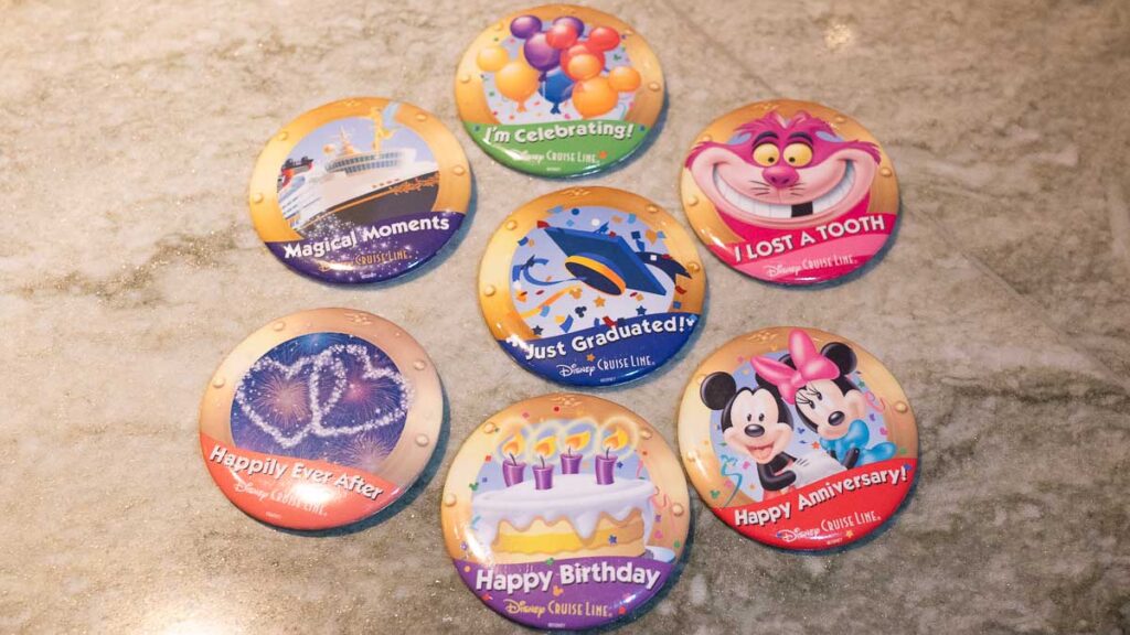 Disney Badges of Different Occassions - Things to Do on Disney Adventure