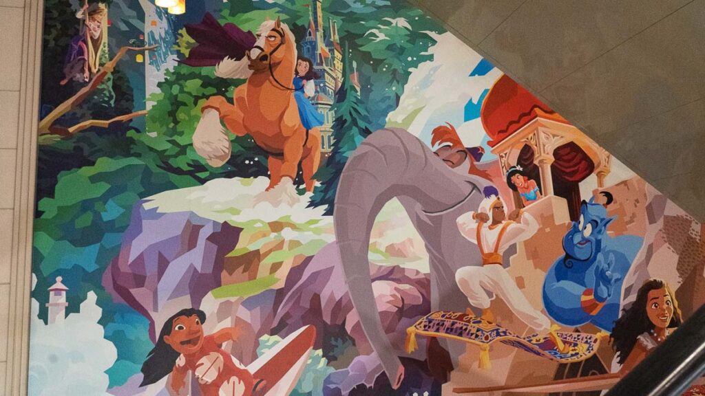 Disney Murals on Cruise - Disney Adventure Cruise Review