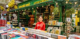 Lady Browsing Books - Ho Chi Minh City Budget Itinerary