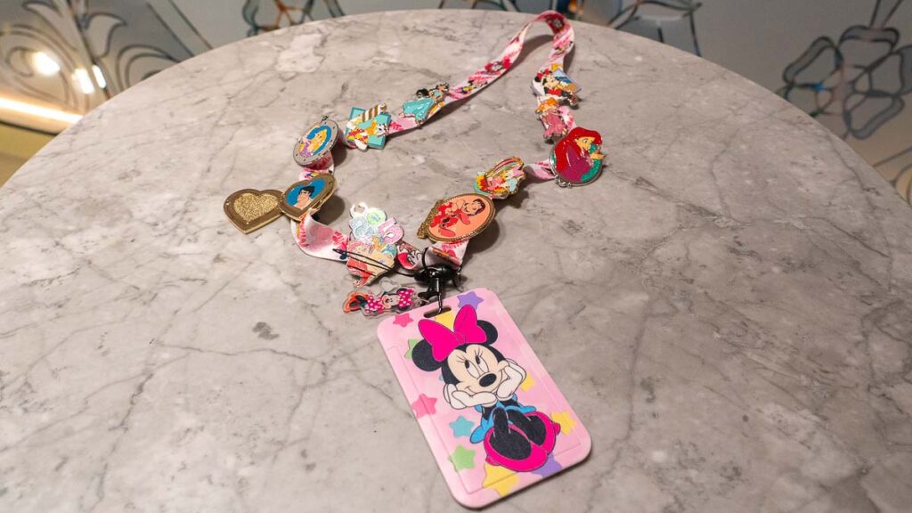 Lanyard with Pins - Disney Cruise Singapore Tips