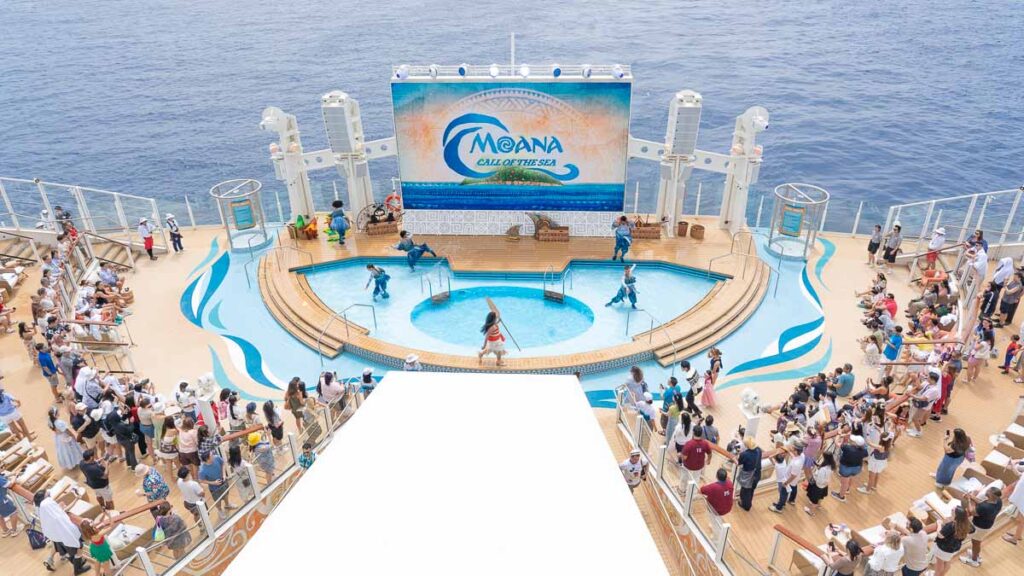 People Watching Moana Call of the Sea - Things to do on Disney Adventure Cruise