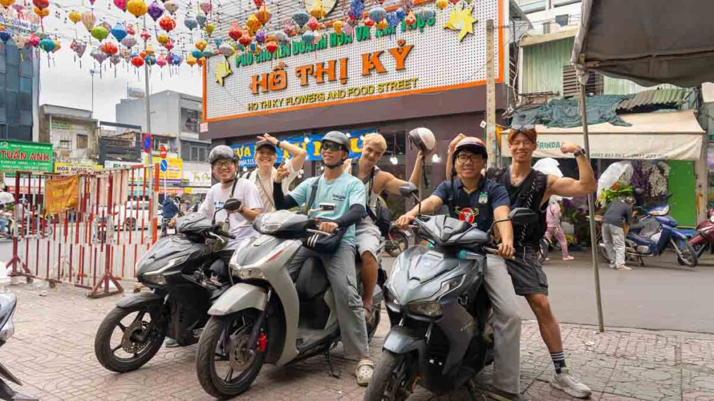 Group of men on Motorbikes - Ho Chi Minh City Budget Itinerary