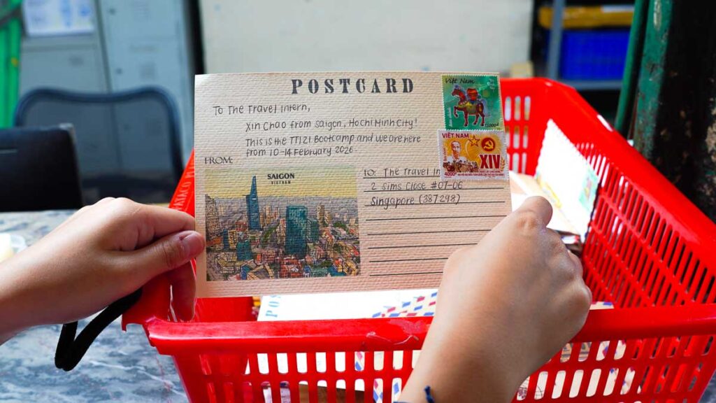 Sending Letter at a post office - Ho Chi Minh City Budget Itinerary